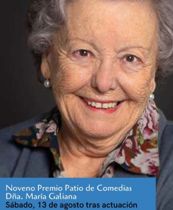 María Galiana recibirá este sábado el IX Premio Patio de Comedias de Torralba de Calatrava